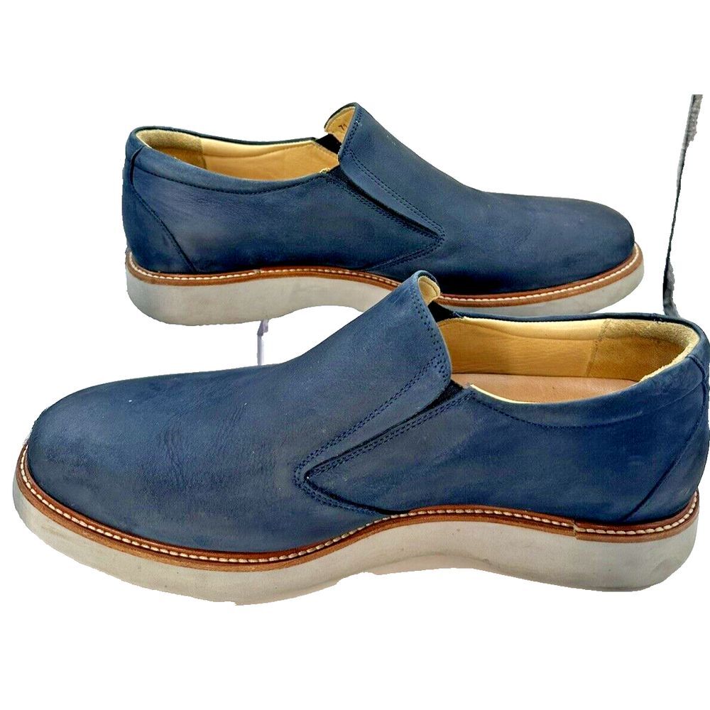 Samuel Hubbard Men's 9 "Rafael" Hybrid Slip-On Munich Navy Traveler Vibram Sole